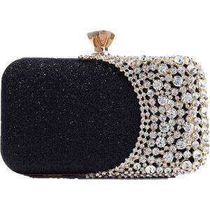 ❤️ Crystal Women  Clutch Rhinestone Bag Bling Purse Glitter Radiant Shouder bag